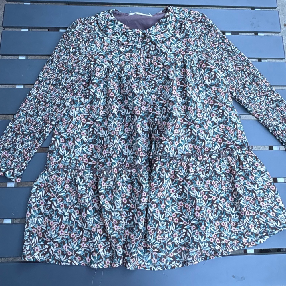 Lilou girls floral smocked dress